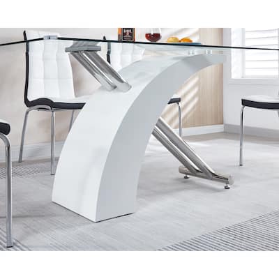 Luxury Glass Top Dining Table