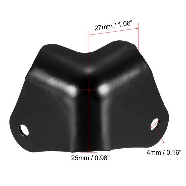 Metal Box Corner Protectors Edge Guard Protector 27 x 27 x 25mm 8pcs