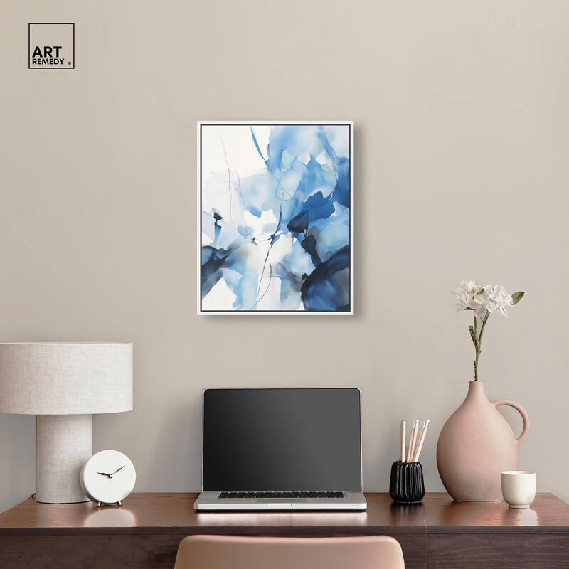 Fleur Bleue II Canvas by Art Remedy