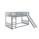 preview thumbnail 33 of 58, Solid Pine Wood Bunk Bed,Versatile Floor Fence Bunk Bed with Door,Twin Over Twin Size