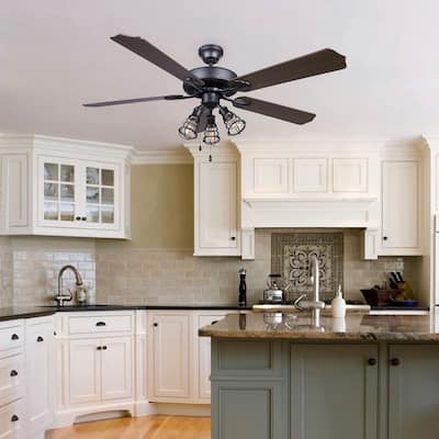 Otto 5 Blade Ceiling Fan w/ Pull Chains - Graphite