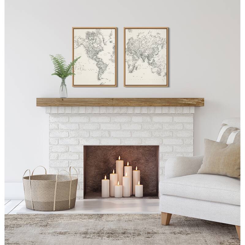 Kate and Laurel Sylvie Map Canvas by The Creative Bunch Studio