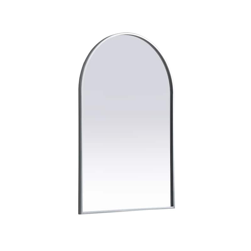 Indigo Home Metal Frame Arch Mirror 24x36 Inch