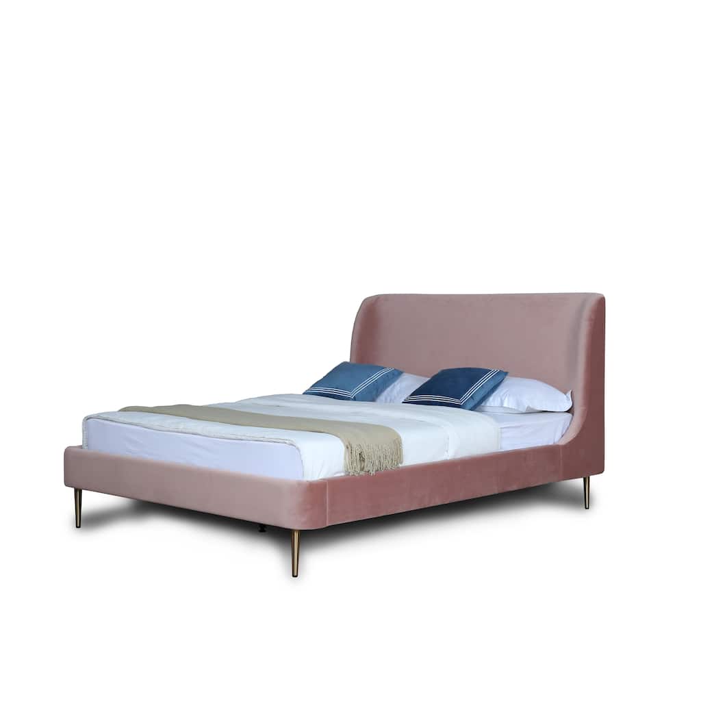 Ceets Heather Velvet Upholstered Modern Bed Frame
