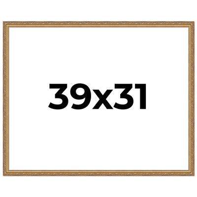 39x31 Frame Red Solid Wood Picture Frame Width 1.75 Inches | Interior Frame Depth 1 13/16 Inches