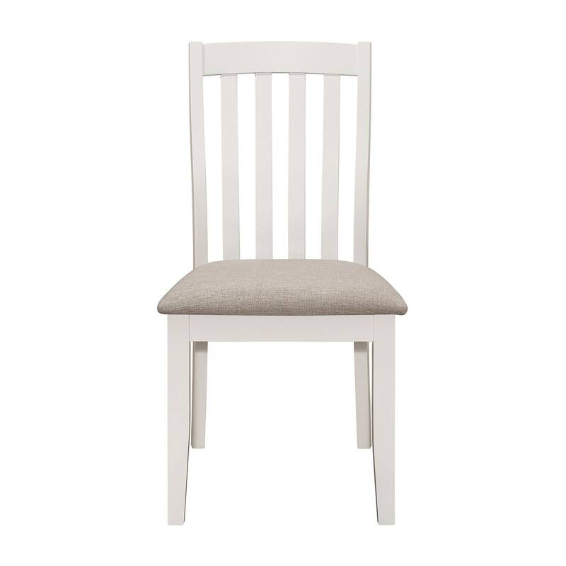 Prospect Off White Dining Side Chair with Slat Back (Set of 2)