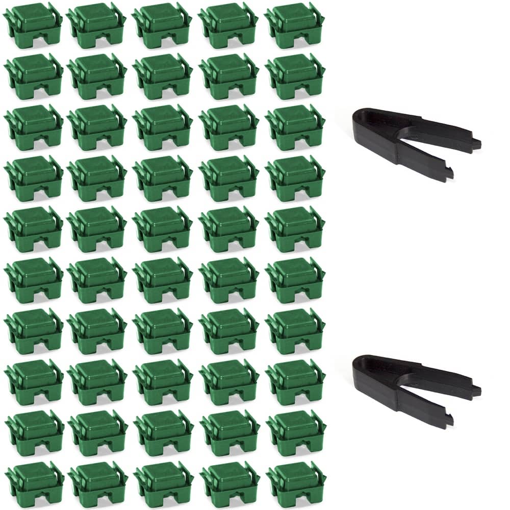 Modular Cube Locking Clips Pack of 50 and 2 Tweezers