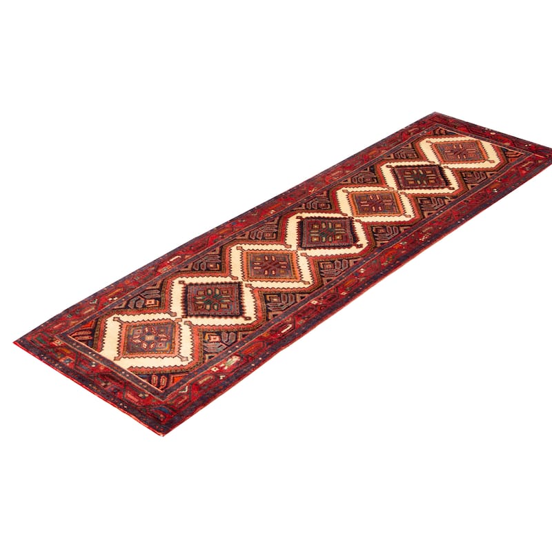 ECARPETGALLERY Hand-knotted Konya Anatolian Cream Wool Rug - 2'8 x 9'4
