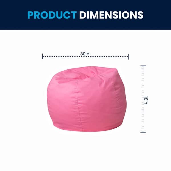 dimension image slide 14 of 22, Small Refillable Bean Bag Chair for Kids and Teens