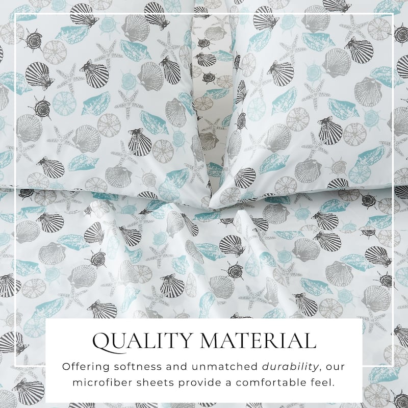 Linery & Co. Ultra-Soft Coastal-Inspired Brushed Microfiber Sheet Set