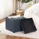preview thumbnail 60 of 93, Adeco Storage Ottoman With Tray