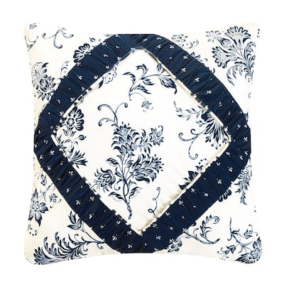 Colonial Williamsburg 16" x 16" Stafford Royal Quilted Pillow