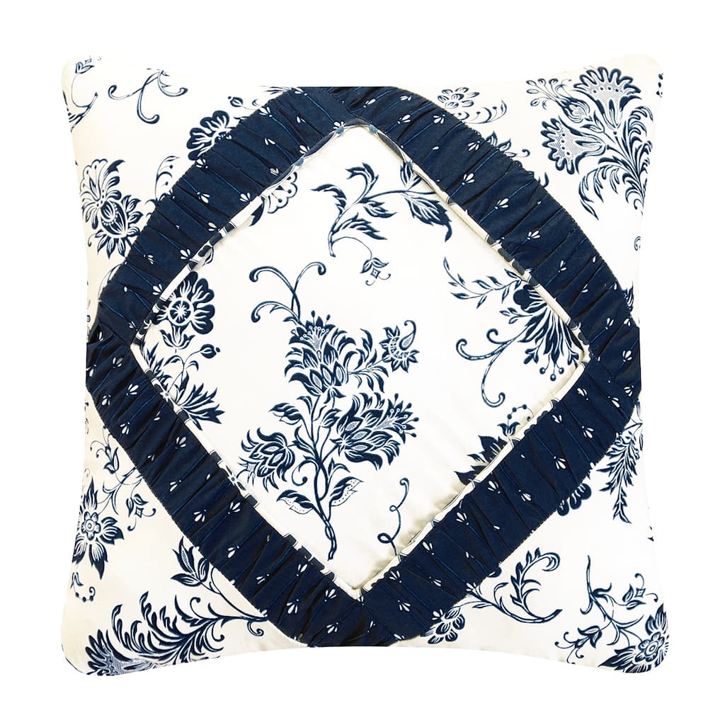 Colonial Williamsburg 16" x 16" Stafford Royal Quilted Pillow