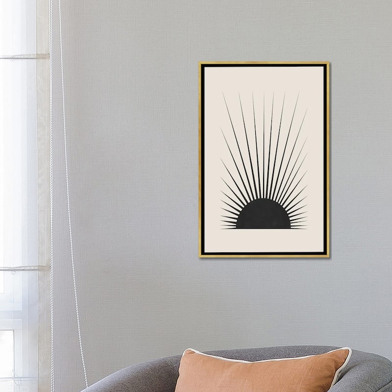 iCanvas "Minimal Sun" by Orara Studio Framed Canvas Print