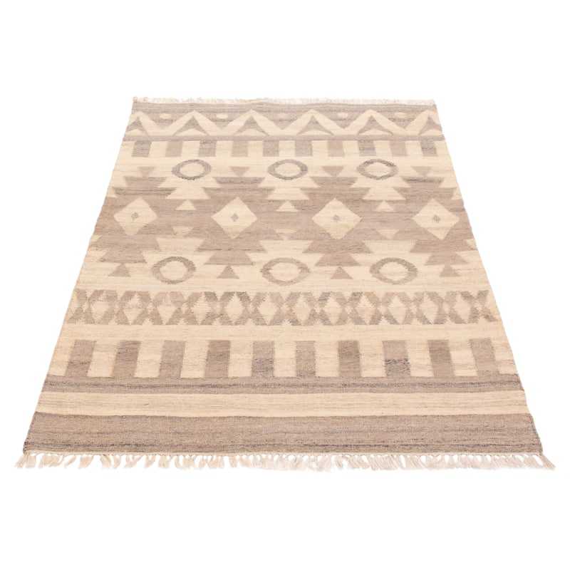 Ankara Ivory Kilim 5'3" x 7'5" - 5'3 x 7'5
