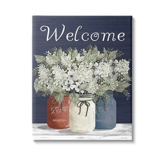 Stupell Welcome with Country Herbs Canvas Wall Art Design By Cindy ...