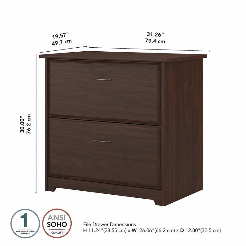 Cabot 2 Drawer Lateral File Cabinet by Bush Furniture