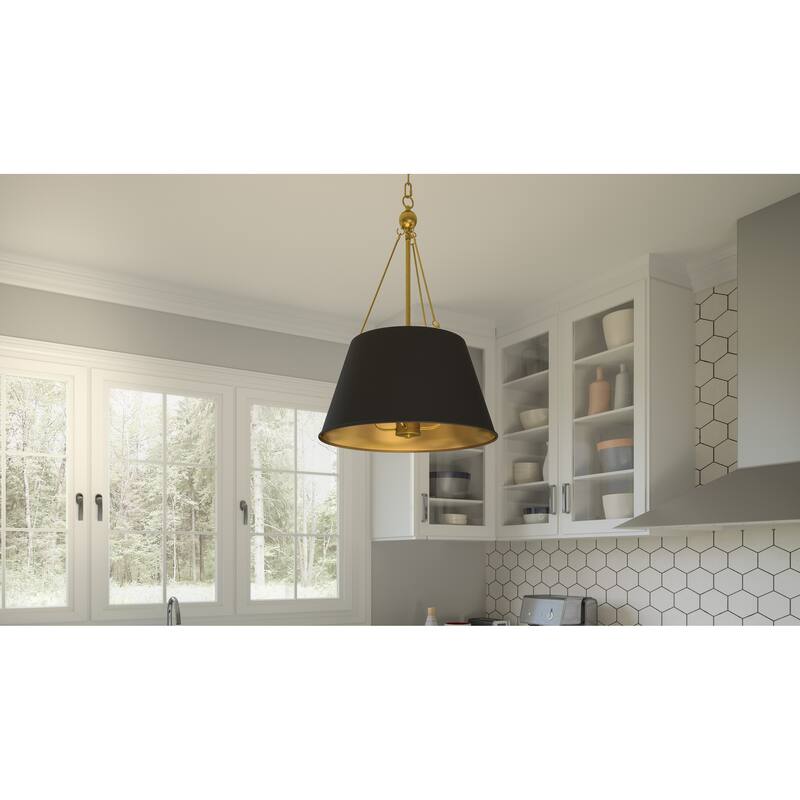 Aberdale 4-Light Matte Black Pendant - Matte Black