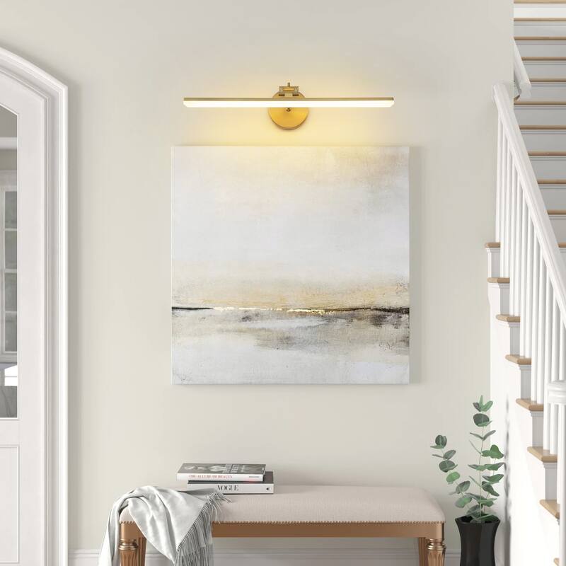 22.8" Mid-Century Modern Linear LED Bathroom Vanity Light Picture Frame Light