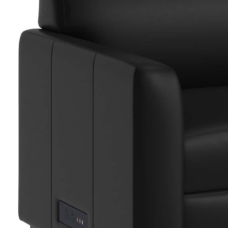 Upholstered Sofa with Dual Charging Stations - 30"D x 70.25"W x 33.5"H