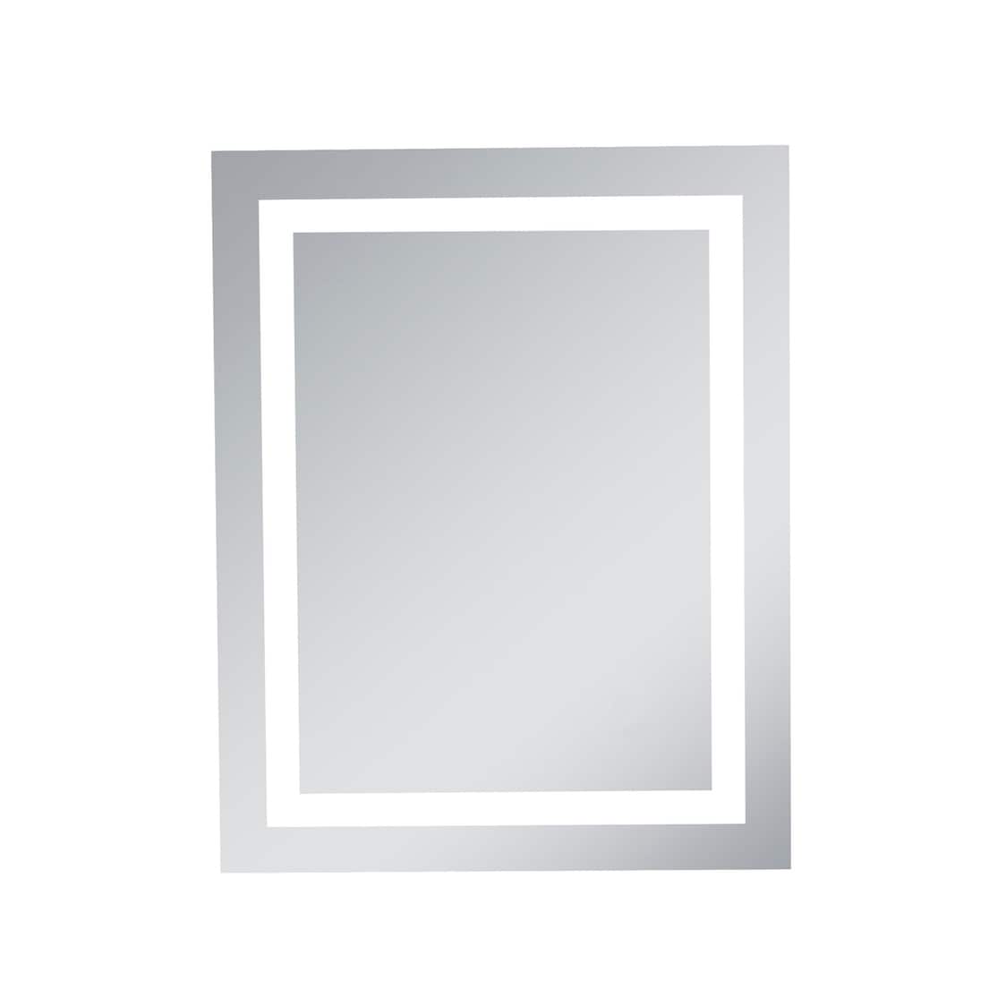 LED Hardwired Mirror Rectangle W24"H30" Dimmable 5000K