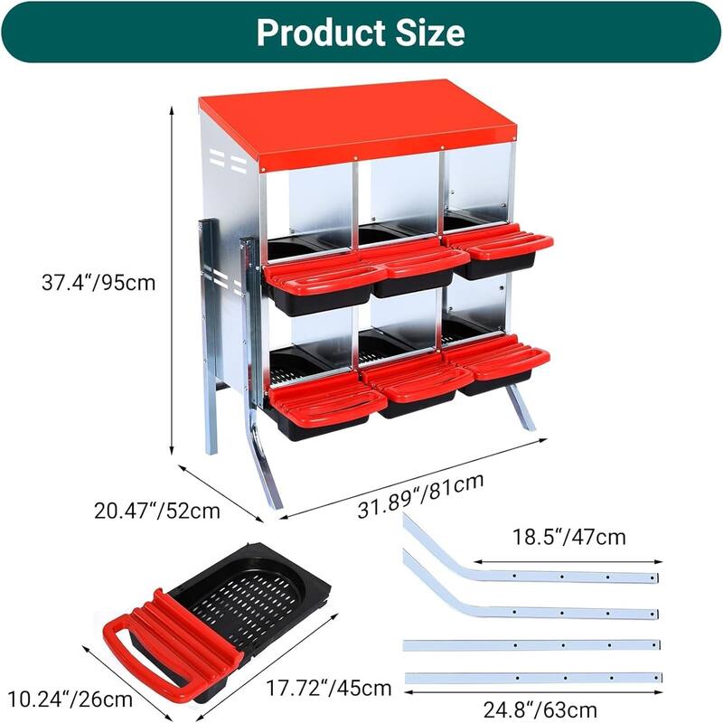 Metal Chicken Nesting Box