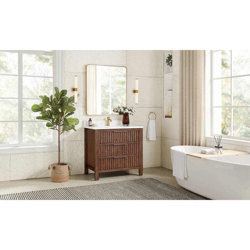 Shenzhen Bath Vanity with Composite Stone Top without Mirror