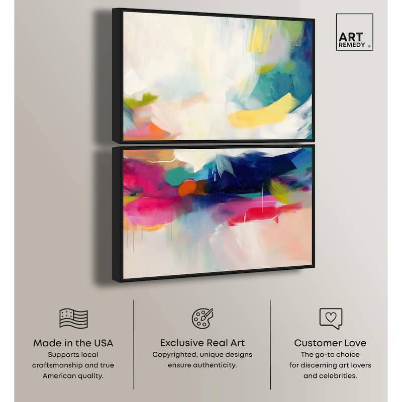 Riot of Color III Canvas Set of 2 by Art Remedy