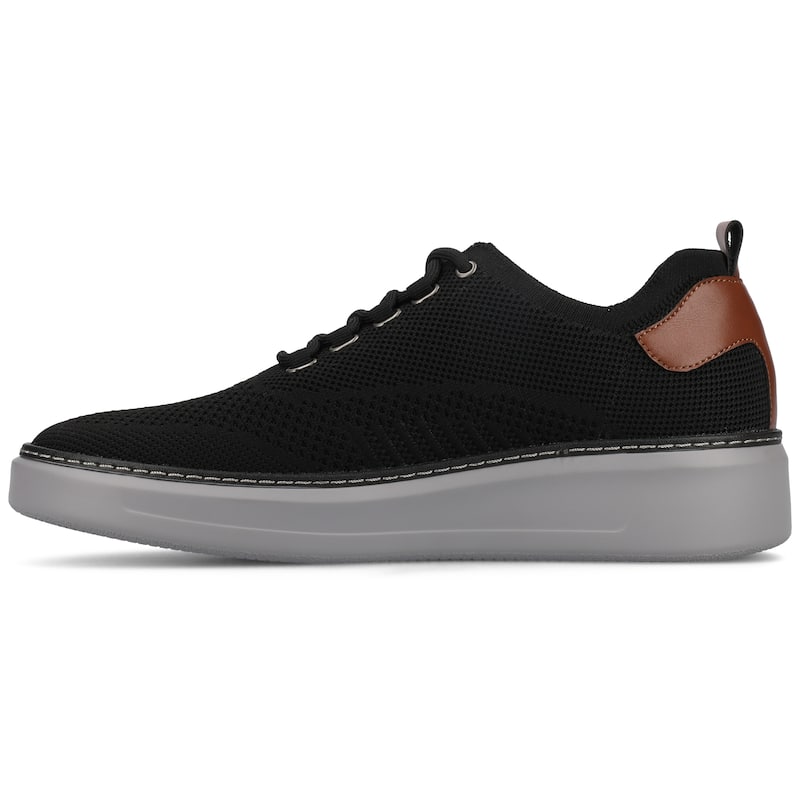 Vance Mens Norris Medium and Wide Width Lace-up Casual Knit Sneaker
