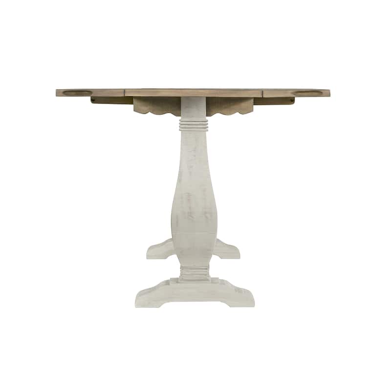 Napa 60" Solid Wood Pedestal Flip-top Sofa Console Table