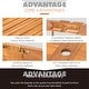 preview thumbnail 7 of 16, MAISON ARTS Patio Solid Acacia Wood Expandable Dining Table for 6/8 People