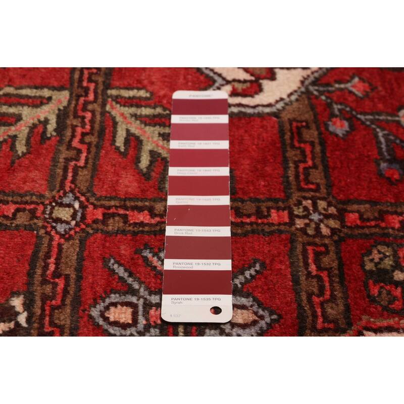 ECARPETGALLERY Hand-knotted Anadol Red Wool Rug - 3'8 x 9'6