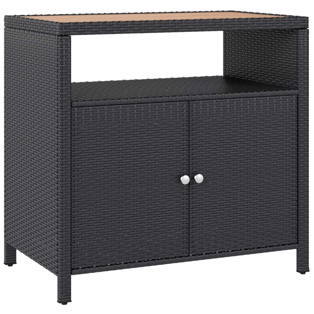 Shoe Storage Cabinet for Patio, Deck, or Poolside with Shelf - 35.4" W x 20.9" D x 33.9" H