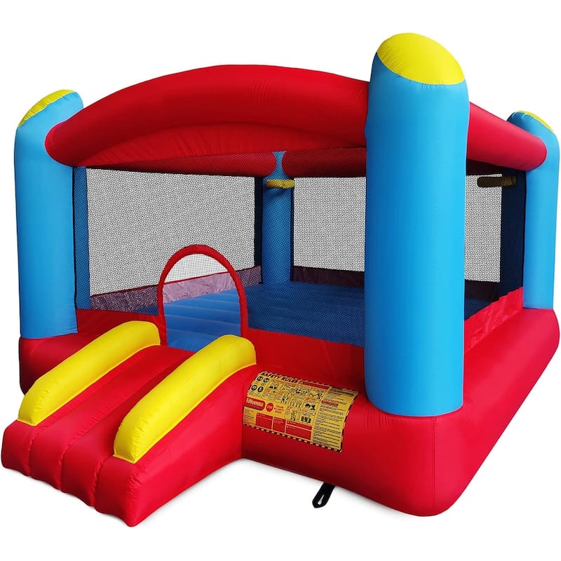 Funormous Enormous Giant Bounce House for Kids, Indoor Outdoor Inflatable Huge Bouncy Castle with Double Basketball Hoops