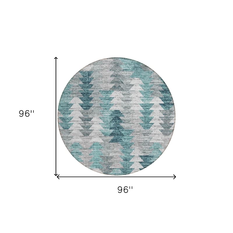 HomeRoots Geometric Transitional Rectangle Outdoor Rug