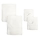 preview thumbnail 23 of 25, Authentic Hotel and Spa 4-piece White Turkish Cotton Towel Set with Silver Script Monogrammed Initial White - N