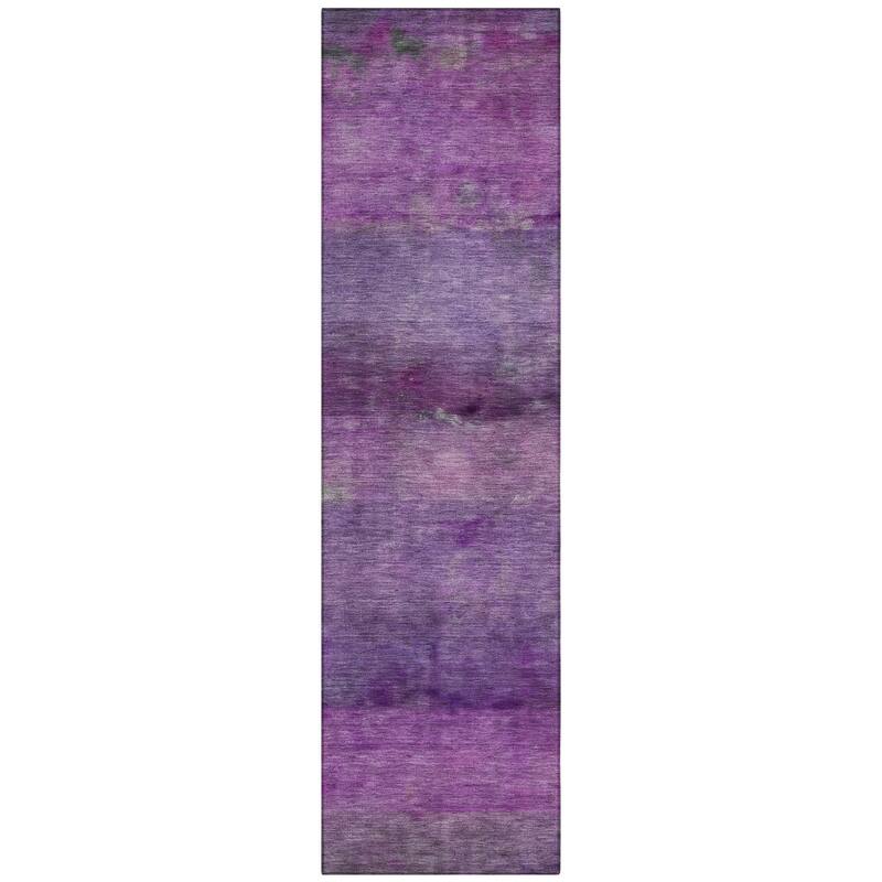 Machine Washable Indoor/ Outdoor Contemporary Ombre Chantille Rug