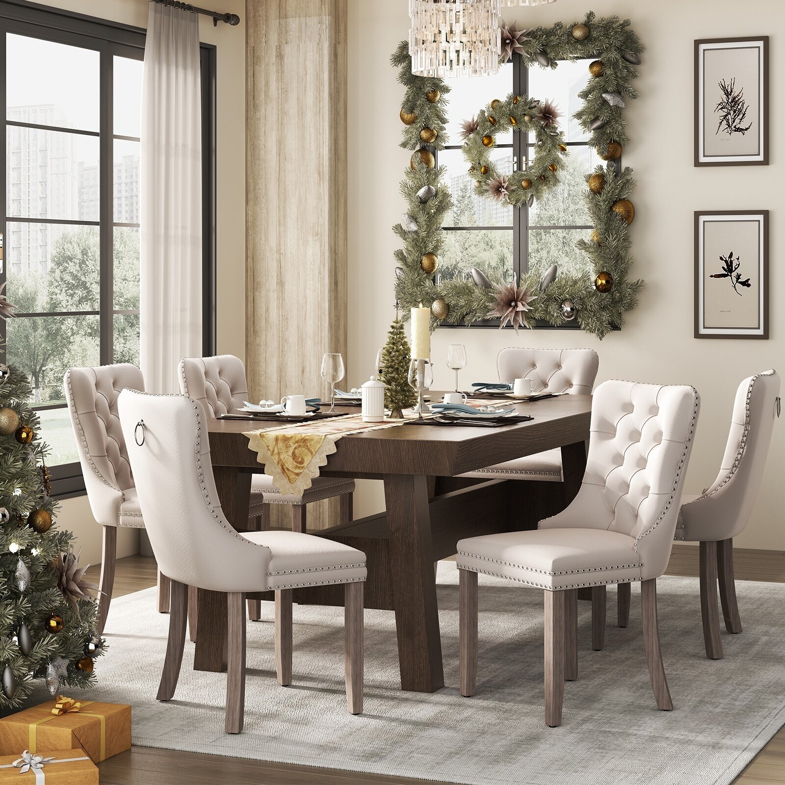 Queen anne dining hot sale chair