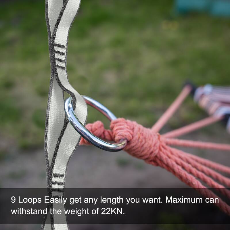 25KN Daisy Chain Yoga Extend Belt 1.5M, 2Pcs Climbing Straps for Exercise - 1.5M