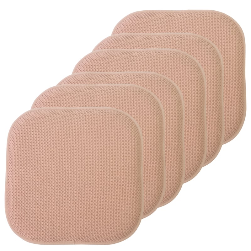 16-in. Square Non-slip Memory Foam Seat Cushions (2 OR 4)