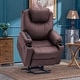 preview thumbnail 27 of 53, MCombo Electric Power Lift Recliner Chair Sofa with Massage and Heat for Elderly, 3 Positions, USB Ports, Faux Leather 7040