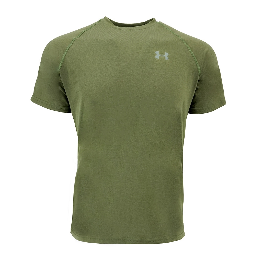 army green under armour shirt