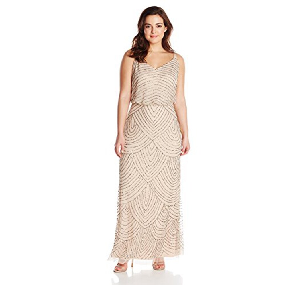 beaded gown plus size