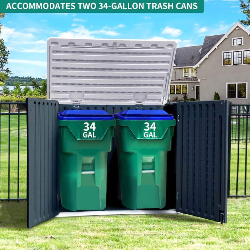 4.25 ft. W x 2.4 ft. D Resin Storage Shed