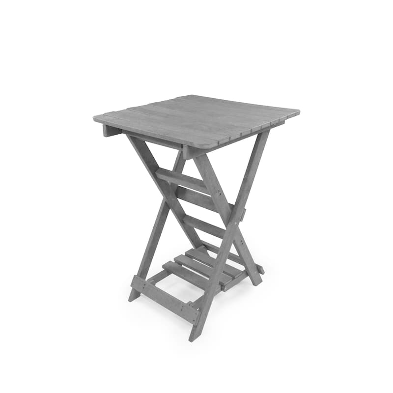 Patagonia Fully Assembled All-Weather Recycled HDPE Outdoor Folding Bar table