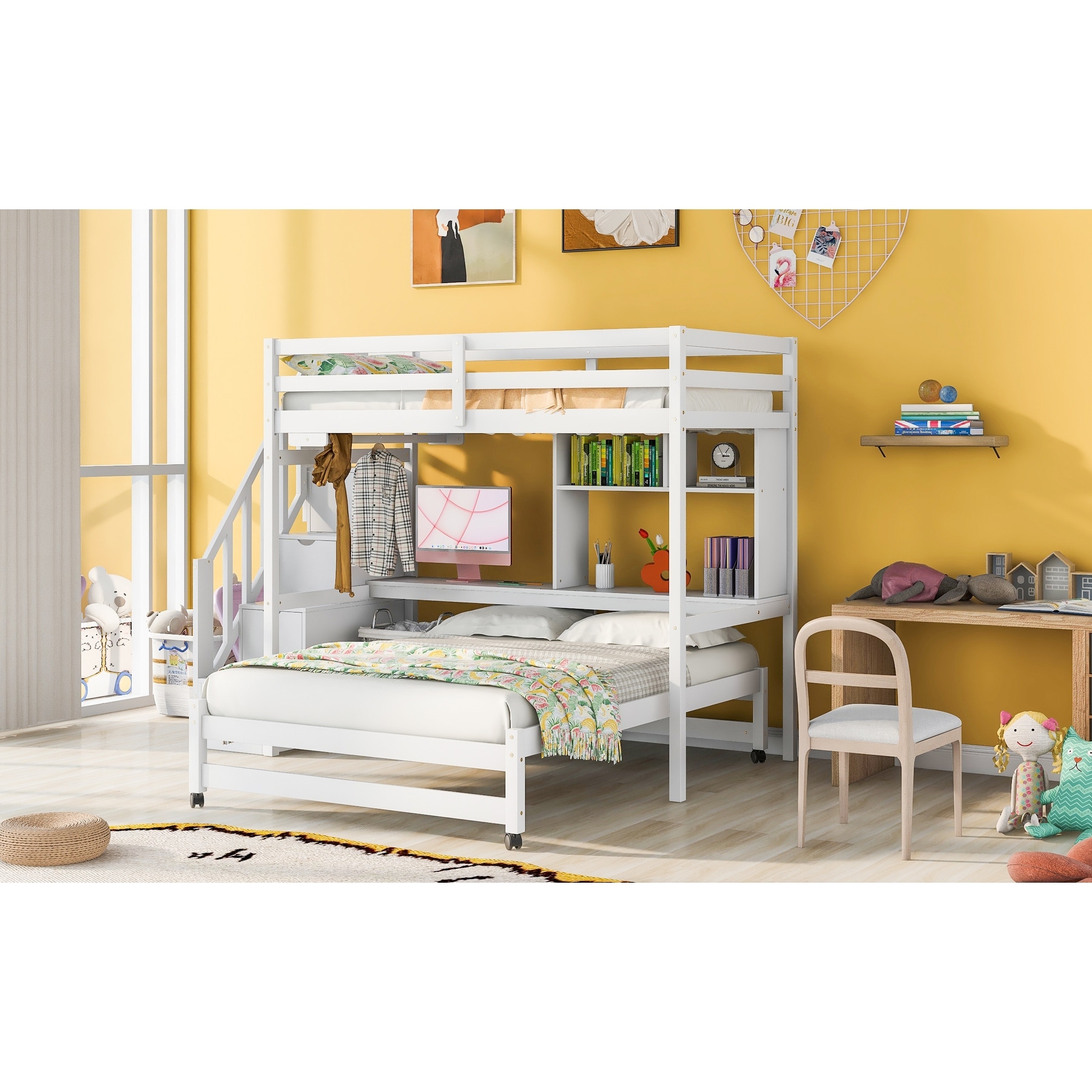 Rowley twin over full bunk bed 2025