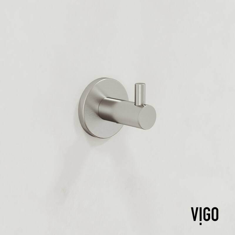 VIGO Cass 4-Piece Bathroom Hardware Accessory Set with 24 in. Towel Bar, Toilet Paper Holder, Hand Towel Holder, Hook