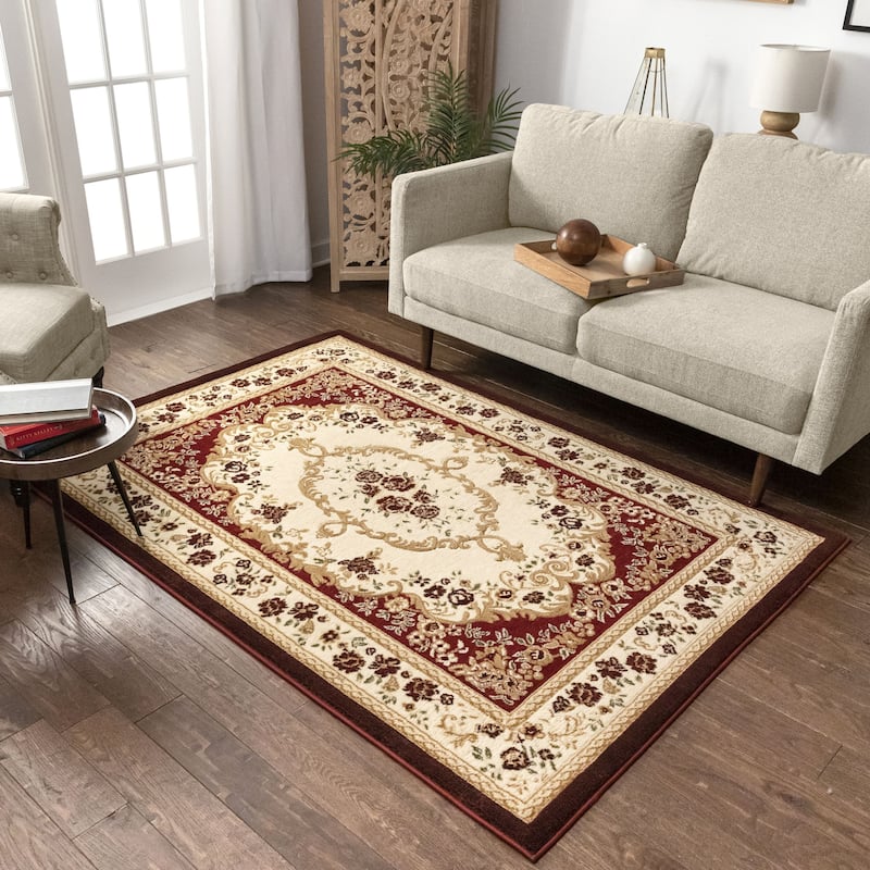 Well Woven Dulcet Versaille Oriental Medallion Persian Area Rug