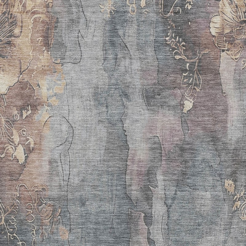 HomeRoots Floral Transitional Rectangle Outdoor Rug