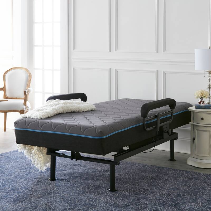 Adjustable Twin XL Bed with Lift Assist, Memory Foam Mattress, and Remote Control